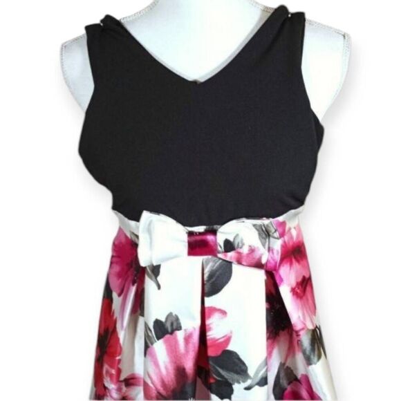 SPEECHLESS KIDS BLACK, WHITE, & PINK DRESS SZ.Y10 EUC. - Picture 3 of 8